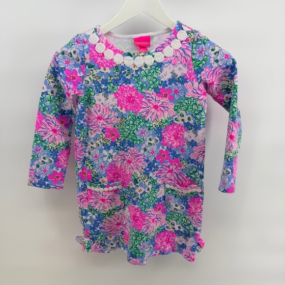 Lilly Pulitzer Little Lilly Knit Shift Dress in Multi Soirée all day - Picture 2 of 6